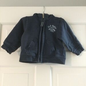 Old Navy Blue Hoodie with Zipper (6-12 months)